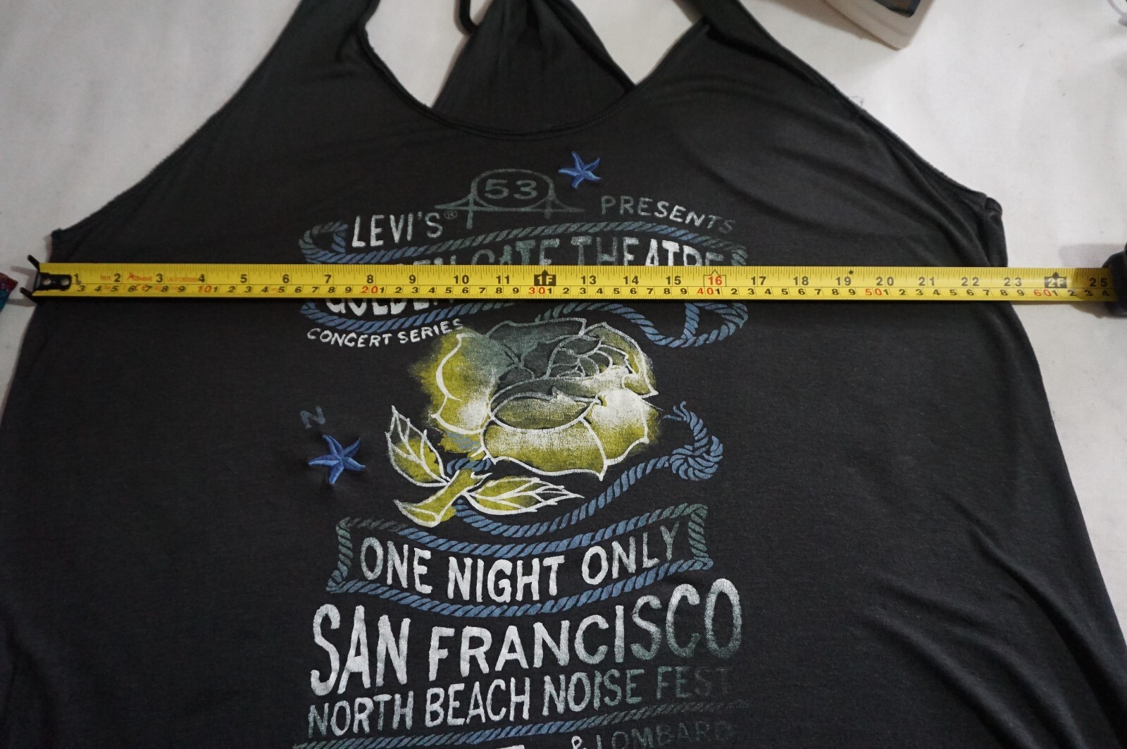 Vintage Levi's vest tank twisted racer back asymmetric San Francisco L BNWOT image 8