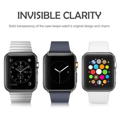 iWatch Apple Watch Slim TPU Schutzhülle Flexibel Cover - Farbig Bumper Dünn Case - Bild 8 von 31