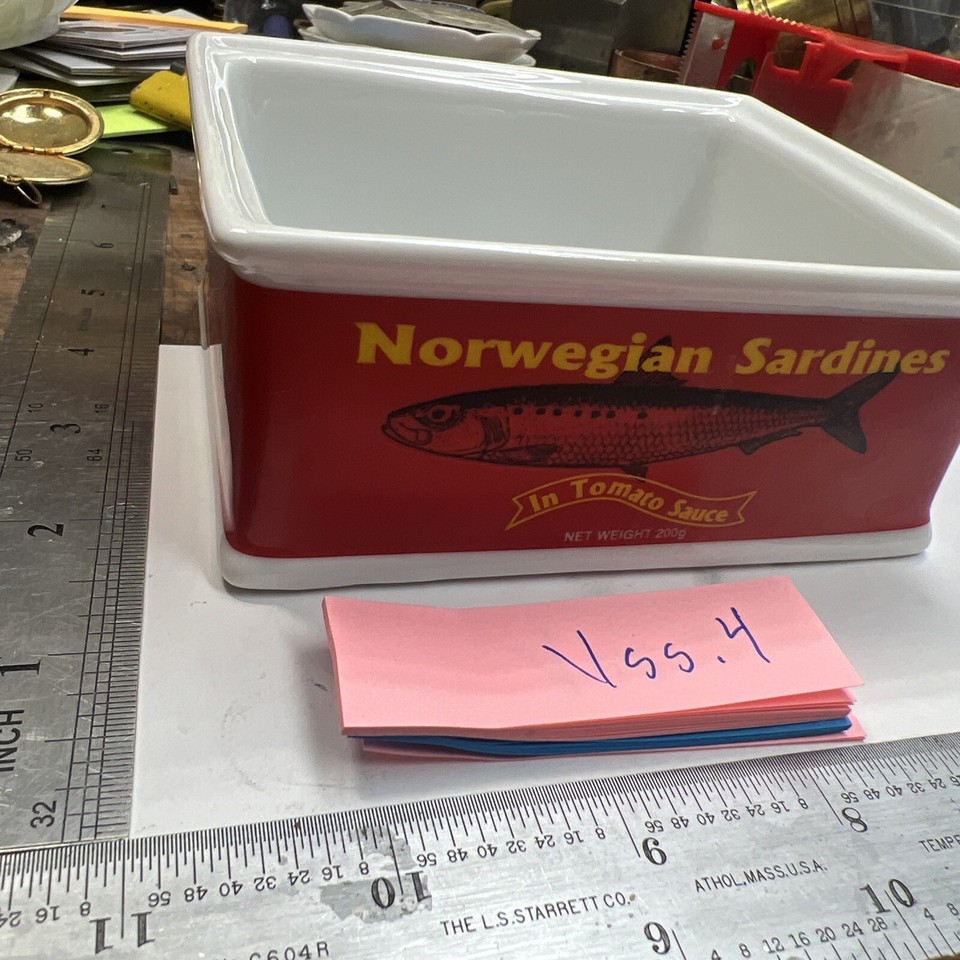 Norwegian Sardines design World Market small caserole like dish Lot