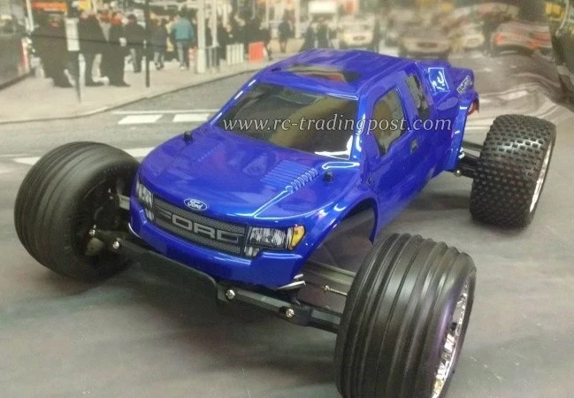 Custom Painted Body Ford Raptor SVT For 1/10 RC Stadium Trucks Traxxas Rustler - Image 2 of 4