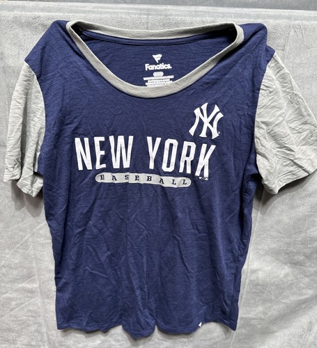 New York Yankees Baseball Women’s Fanatics Scoop Neck Graphic T Shirt Size M NYY