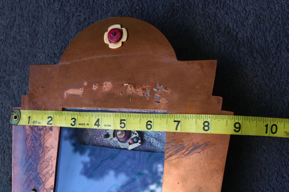 MARCO DE CAJA DE SOMBRA de arte cobre vapor punk piezas de arte inusuales tornillo de gabinete de latón YI Foto 2 de 4