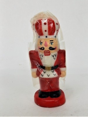 Vintage Hand Painted Candle Christmas Nut Cracker by Robert Alan