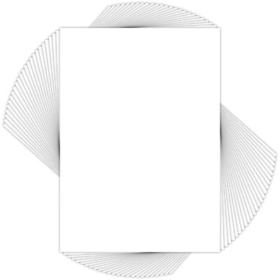 Mat Board Center, Pack of 25, 5x7 White Backing Boards