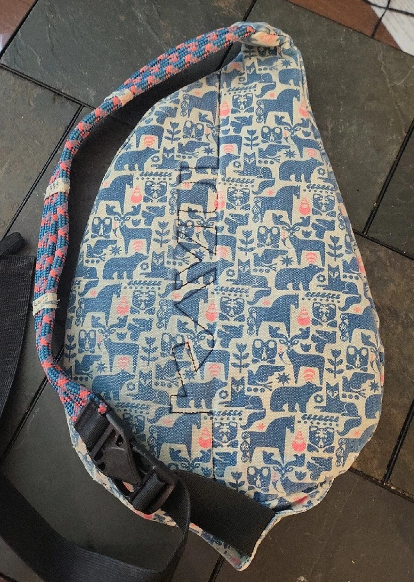 Kavu Rope Bag Animal print Blue Coral Horse Deer Fox Bear Bird