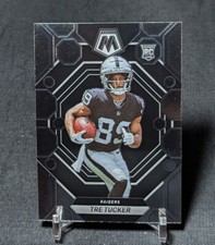 Tre Tucker Rookie RC 2023 Mosaic Football Card #366 Las Vegas Raiders. rookie card picture