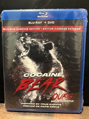 Cocaine Bear Blu-Ray  NEW w/DVD - Maximum Rampage Edition