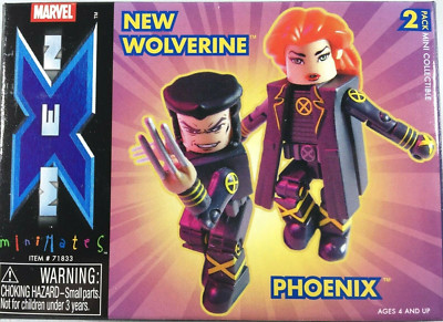 MARVEL X-MEN MINIMATES WOLVERINE AND PHOENIX 2 PACK EXCLUSIVE ACTION FIGURES NEW