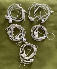 Lot 5 Apple EarPods 3.5mm Headphone Plug White EXC Remote  Mic Tested OEM