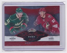 2014-15 FLEER SHOWCASE HOT PROSPECTS DUOS RED GLOW SP /27 TYLER GRAOVAC & GAUDET