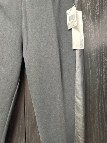 Leggings ponte elásticos con ribete de cuero sintético negros Kensie, XL - Precio de venta sugerido por el fabricante 59 USD - Imagen 4 de 15