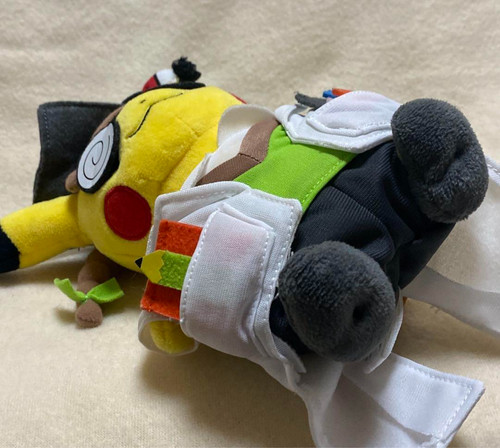 Pokemon Center Limited Doctor Pikachu Plüsch Puppe Stofftier Selten FS JP - Bild 3 von 4