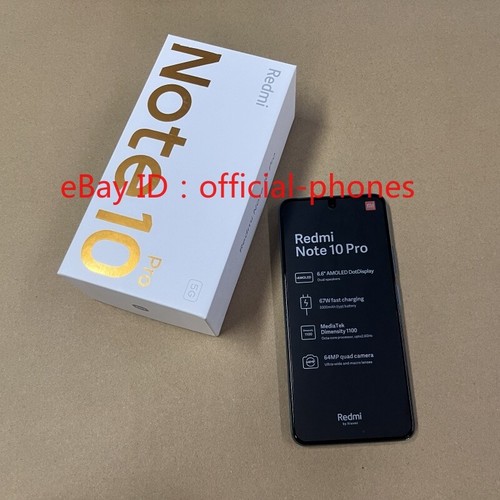 Xiaomi Redmi Note 10 Pro 5G 6/128GB 6.6" 64MP Octa-core Unlocked New Unopened - Picture 15 of 27