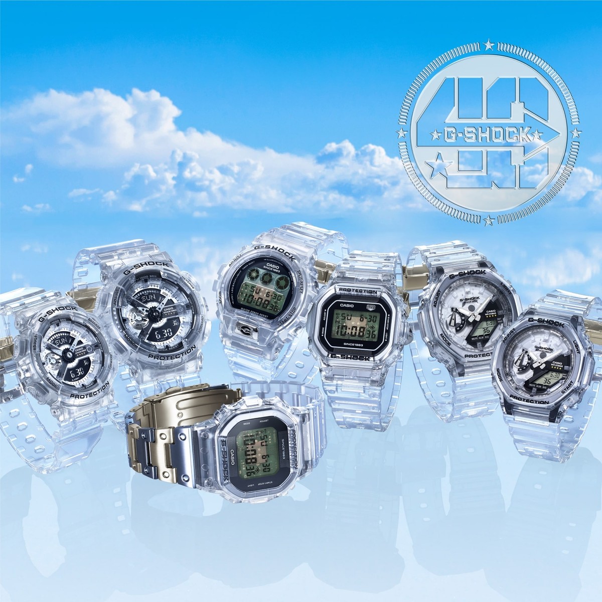CASIO G-SHOCK GA-114RX-7AJR 40th Anniversary CLEAR REMIX