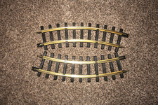 New Bright Holiday Express 2 CURVE TRACK 380 Series POLISHED tracks 1/6 Circle