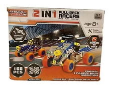 Race Car Build It Stem Projects Metal Tech 2 In 1 Pull Back Racers-168 pieces
