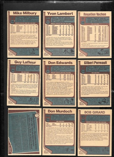 1977-78 OPC 77-78 O PEE CHEE NHL HOCKEY CARD ERROR & VARIATION 133-264 SEE LIST - Picture 257 of 275