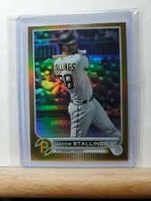 2022 TOPPS Series 1 Baseball Jacob Stallings base GOLD Foil/HOLO card # 286