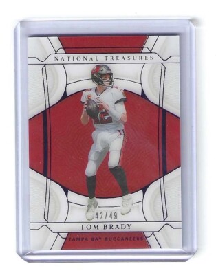 2021 National Treasures #76 Tom Brady Purple 42/49