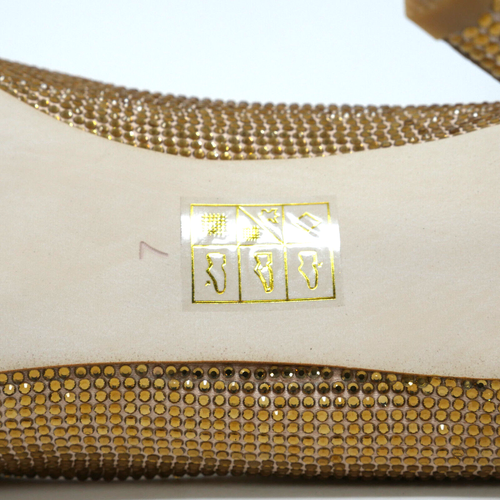 Jeffrey Campbell Nikia Pumps Natur Strass spitze Zehenpartie High Heel Größe 7 - Bild 9 von 9