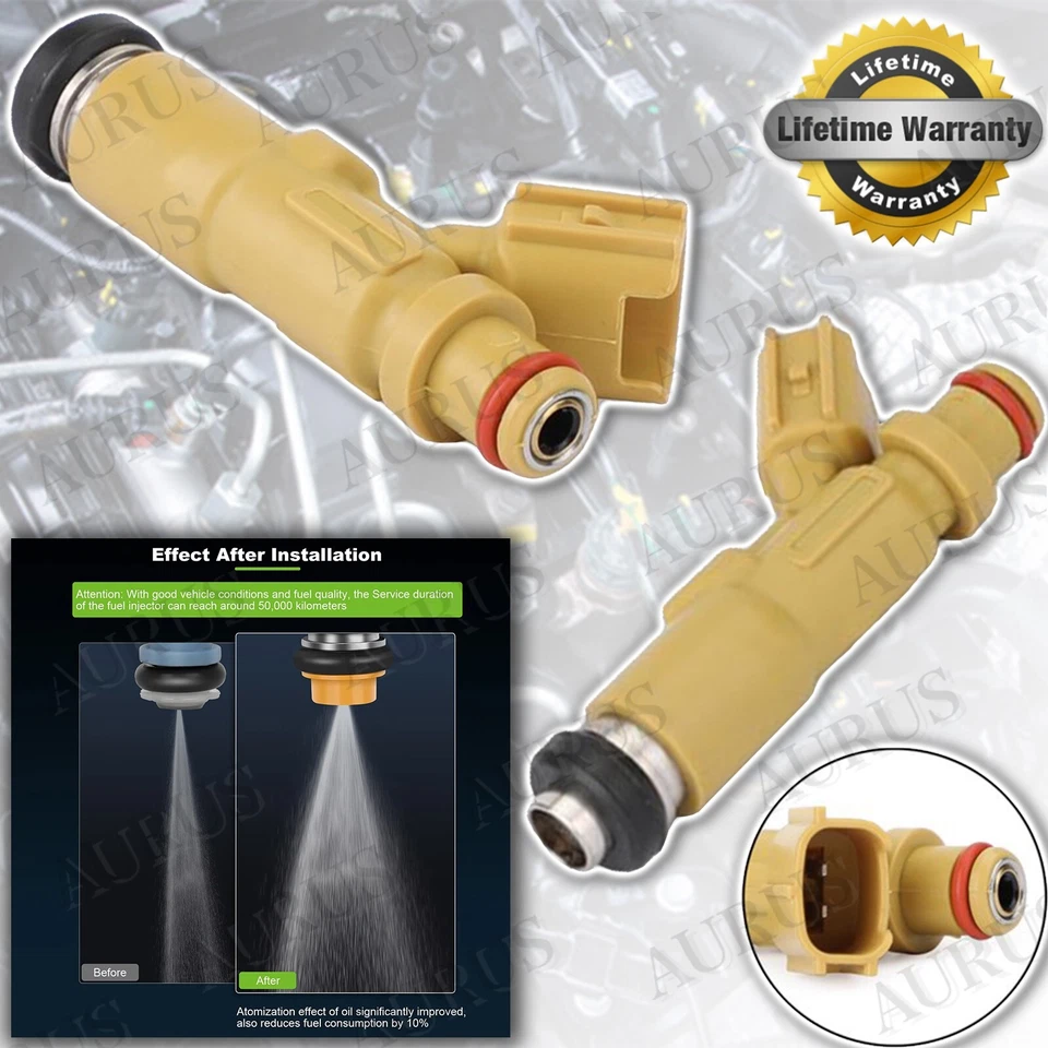 4x Inyectores de combustible OEM DENSO para Toyota Celica Matrix Pontiac Vibe 2000-2008 1,8 L Foto 3 de 4