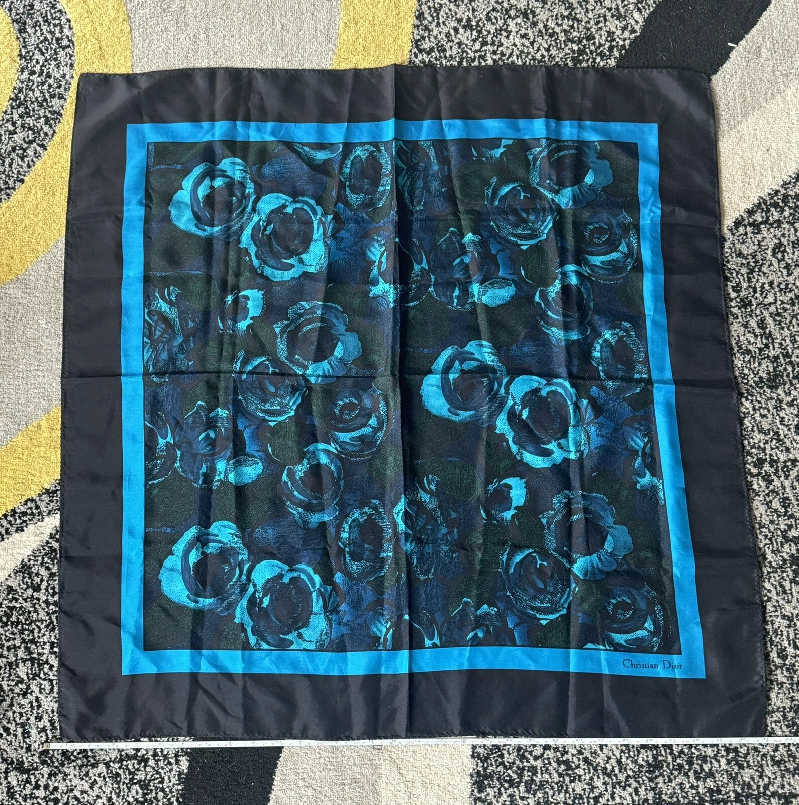 Foulard vintage Christian Dior 100% soie 31