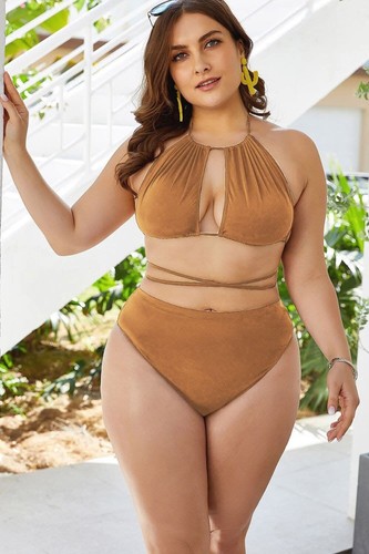 Plus size backless bikini set - Picture 18 of 28