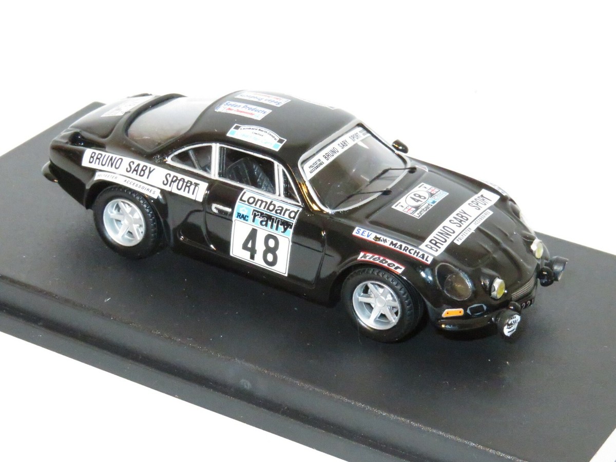 Planche De Décalcomanies 1/43 Alpine Renault A110 Bruno Saby RAC Rally 1978 - Réf. 0856 Neuve
