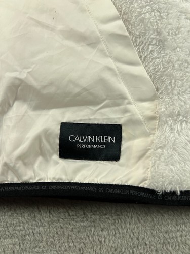 Calvin Klein Performance Hoodie Big Girls Large Teen 14 White Sherpa Fleece Soft - Picture 3 of 11