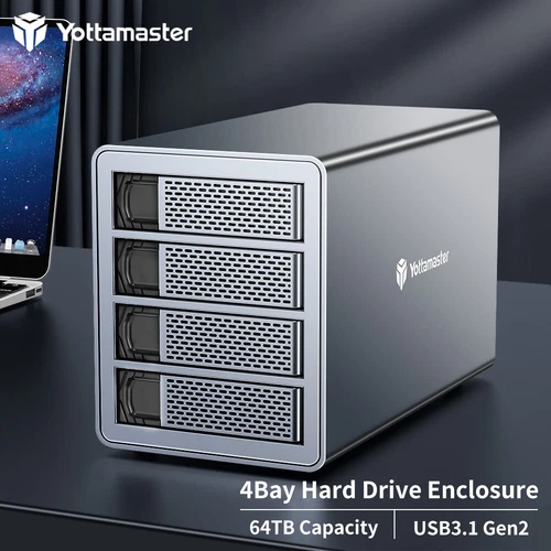 2/4/5 Bay USB3.0 Festplattengehäuse Ghäuse für 2,5" 3,5" SATA HDD SSD Aluminium - Bild 13 von 16