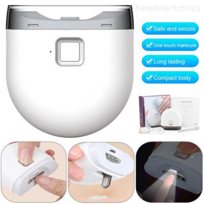 Safety Electric Nail Clipper Durable Automatic Thick Nails Trimmer Cutter Tool