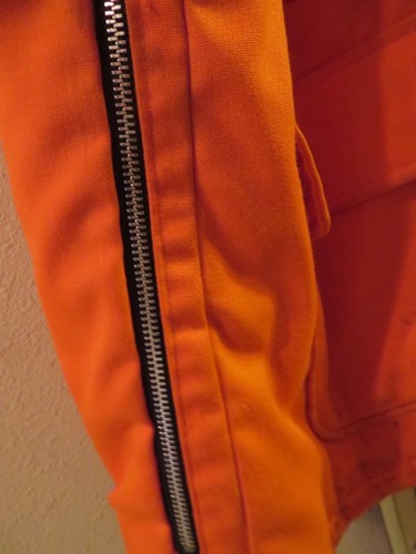 Sears Jacket Men's Large Orange Hooded Outdoors Hiking Hunting - Picture 5 of 11