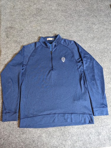 KJUS Size Medium(50/M Mens 1/2 Zip Performance Windshirt Stretchy Wicking Blue - Picture 4 of 11