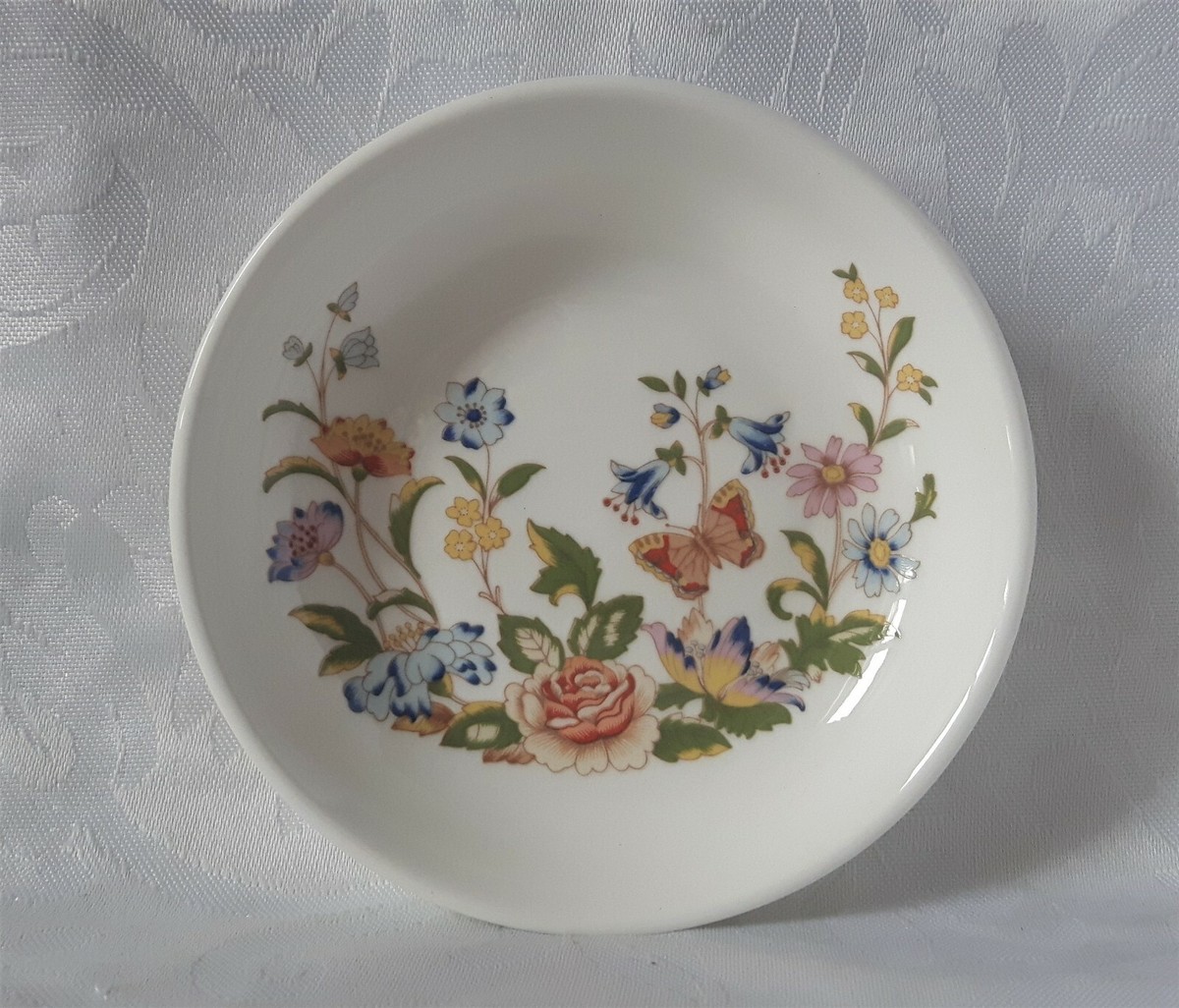 Aynsley China - Lydia AYNSLEY COTTAGE GARDEN SWEET DISH BONE CHINA TRINKET DISH OR