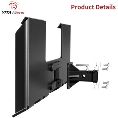 3/8'' Mount Plate W/2'' Detachable Hitch Receiver Skid Steer Load Attachment Steel