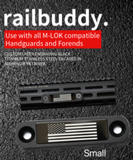 custom rail Cover .laser engraving stainless steel M-Lok Type American Flag