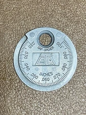 VINTAGE CTA Spark Plug Gap Tool Gauge Made in USA EUC