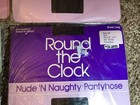 Lot of 4 - Round the Clock sheer to waist pantyhose, French Navy, size: B — photo 2