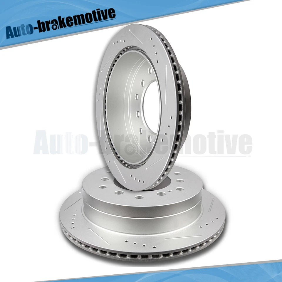 PARA 2003-2009 LEXUS TOYOTA GX470 4RUNNER 2001-2007 SEQUOIA ROTORES DE FRENO TRASERO Foto 2 de 4