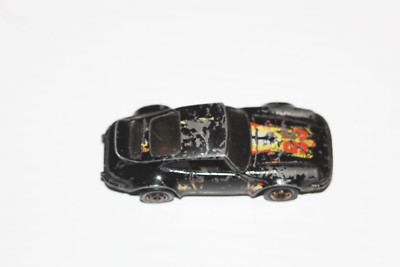 Vintage Hot Wheels 1974 Porsche P-911 Black #95 Mattel Die