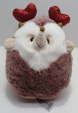 FAO SCHWARZ 6" Hedgehog Plush with Heart Boppers Stuffed Animal Toy