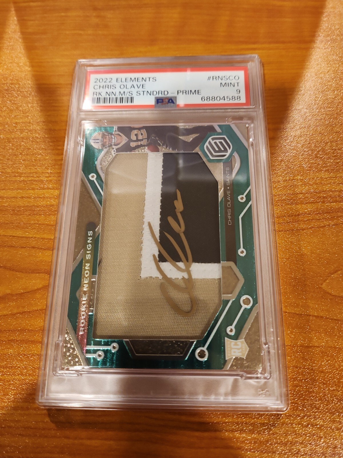 Chris Olave Panini Elements Rookie Neon Material Signs Standard #RNSCO Prime