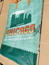 Trader Joe's Chicago reusable ECO Shopping Bag Tote NWT