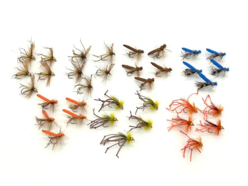 35 x selezione gambe lunghe papà - pesca a mosca - mosche pesca alla trota - Foto 1 di 2