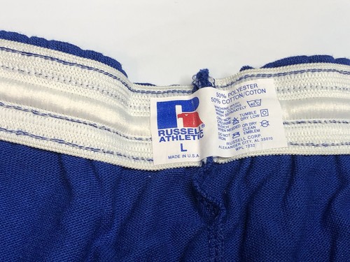 vintage russell athletic gym shorts Blue mens size Large deadstock NWT 50/50 - Picture 5 of 9