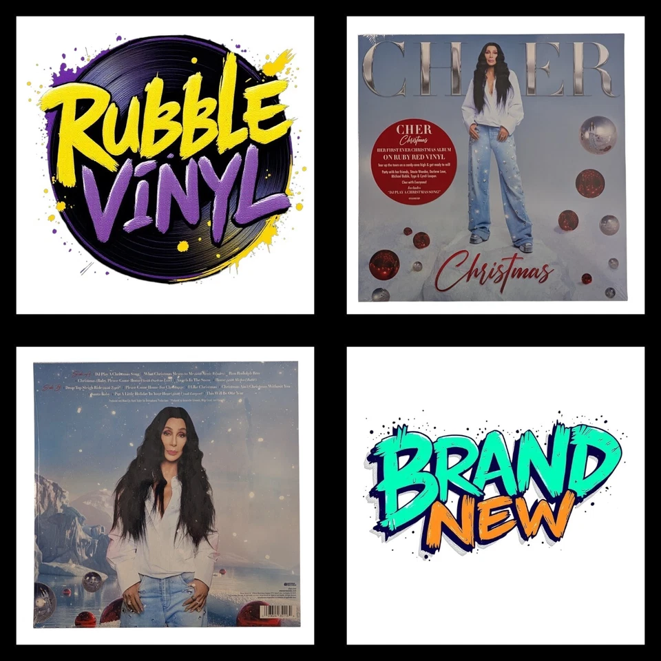 Cher – Christmas (Ruby Red Vinyl, 2023, Warner Records) Limited Edition LP – New - Image 3 of 4