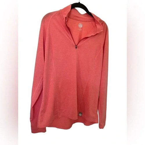 Camisa técnica REI cooperativa para mujer con cremallera en cuarto rosa talla grande usada en excelente estado - Imagen 1 de 5