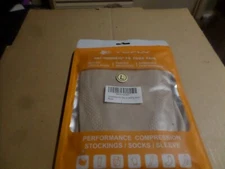 TOFLY Compression Socks Beige Size L New Gloves/Stockings/Socks/Various Sleeves