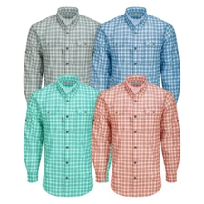 Drake Waterfowl Hunter Creek Check Plaid Long Sleeve Shirt