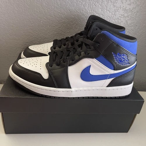 Nike Air Jordan 1 Mid Racer Blue - 554724-140 - Size 9